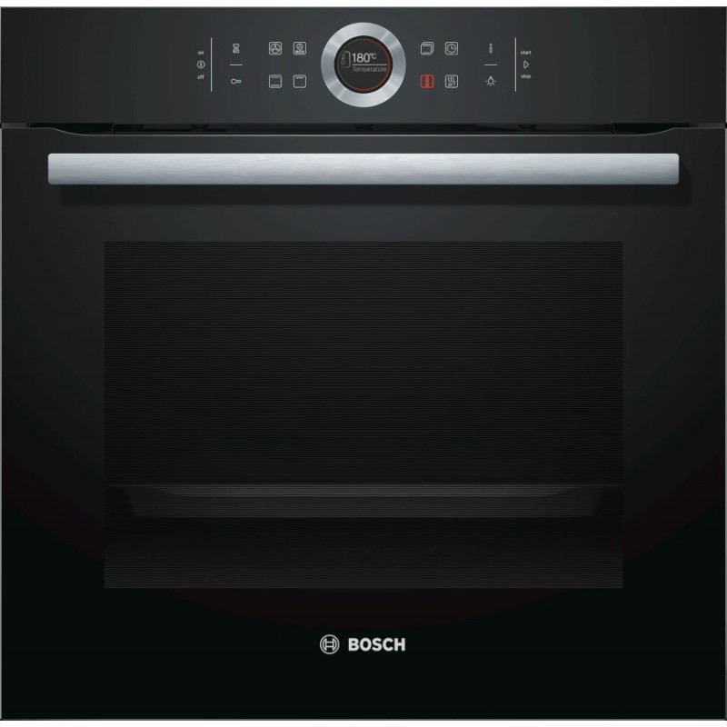 Czarny piekarnik Bosch HBG633BB1