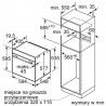 Wymiary piekarnika Bosch HBG633BB1