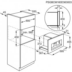 Wymiary ekspresu KBC65Z