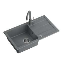 zlewozmywak granitowy szary