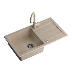 zlewozmywak granitowy beżowy