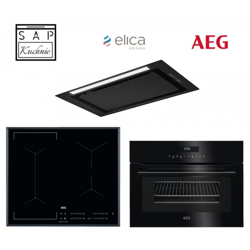 Zestaw AEG piekarnik z mikrofalą i płyta indukcyjna